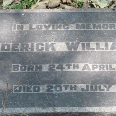 LAKE Frederick William 1873-1941