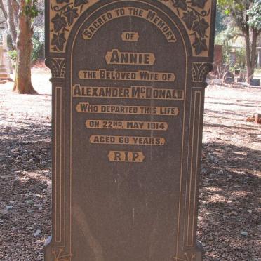 MCDONALD Annie -1914