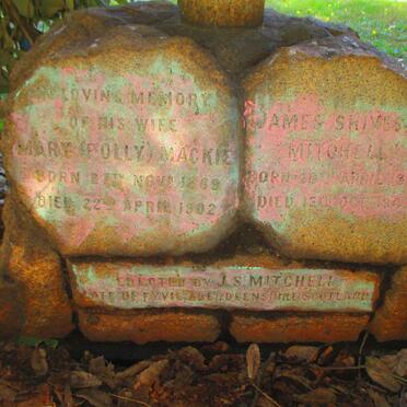 MITCHELL James Shives 1868-1941 & Mary MACKIE  1869-1902