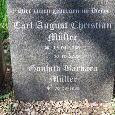 MULLER Carl August Christian 1936-2008 &amp; Gonhild Barbara 1939-