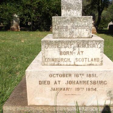 MACKAY John Hay 1851-1894