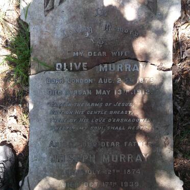 MURRAY Joseph 1874-1939 & Olive 1875-1912