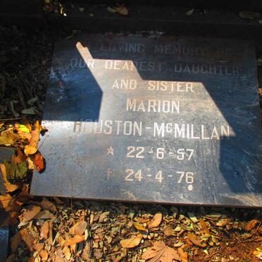 MCMILLAN Marion HOUSTON- 1957-1976