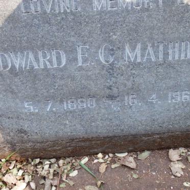 MATHIESON Edward E.C. 1890-1966