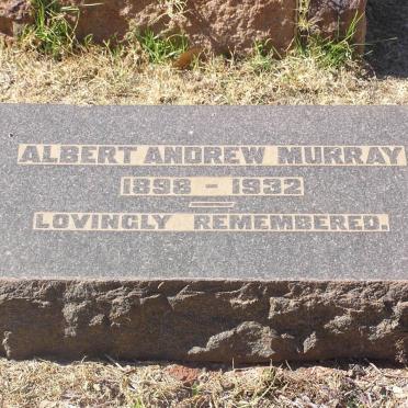 MURRAY Albert Andrew 1898-1932