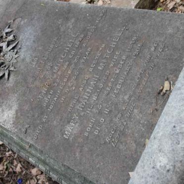 MITCHELL Henry 1838-1892 &amp; Mary Hannah 1839-1909