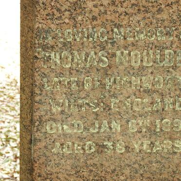 MOULDER Thomas -1892