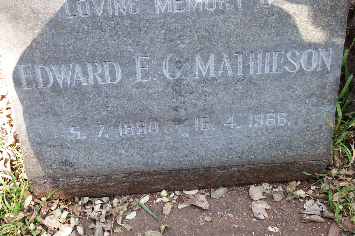 MATHIESON Edward E.C. 1890-1966