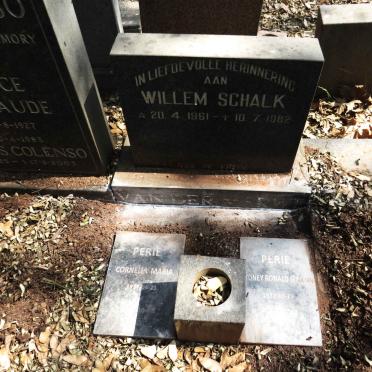 MERWE Willem Schalk, van der 1961-1982 :: PERIE Cornelia Maria 1937-2000 :: PERIE Sydney Ronald Martin 1922-2005
