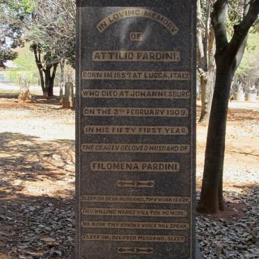 PARDINI Attilio 1857-1909