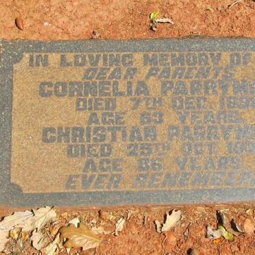 PARRYMORE Christian -1927 &amp; Cornelia -1898