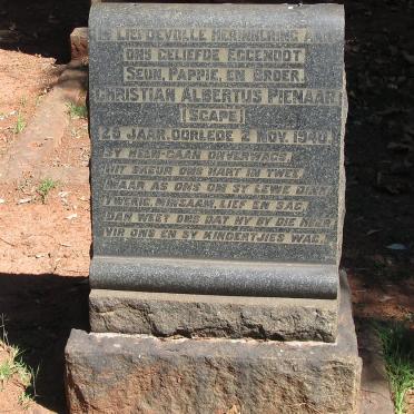 PIENAAR Christian Albertus -1940