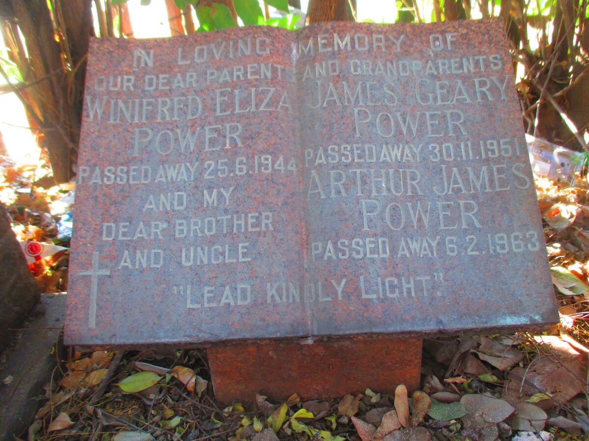 POWER James Geary -1951 &amp; Winifred Eliza -1944 :: POWER Arthur James -1963