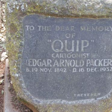 PACKER Edgar Arnold 1892-1932