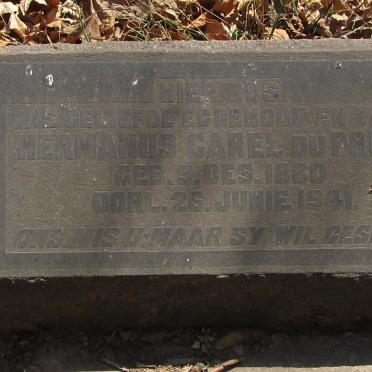 PREEZ Hermanus Carel, du 1880-1941