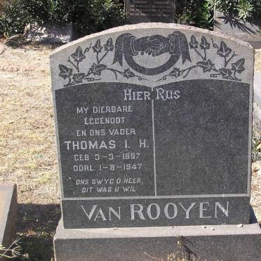 ROOYEN Thomas I.H., van 1897-1947