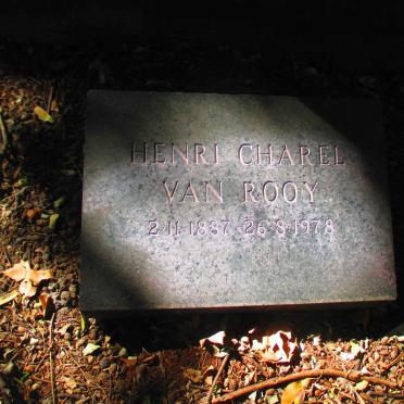 ROOY Henri Charel, van 1887-1978