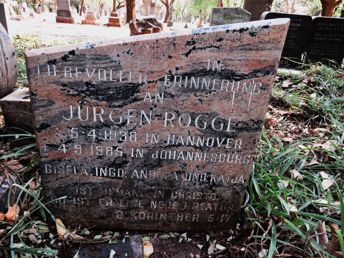 ROGGE Jurgen 1938-1985