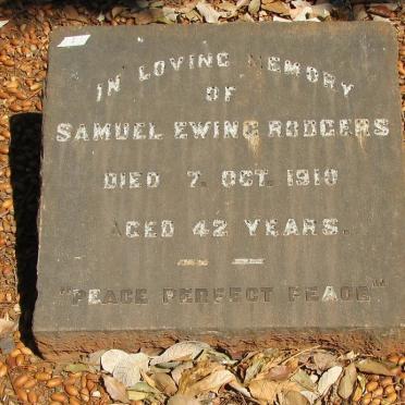 RODGERS Samuel Ewing -1910