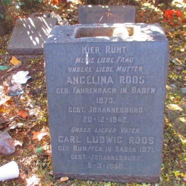 ROOS Carl Ludwig 1871-1950 & Angelina FAHRENBACH 1873-1942