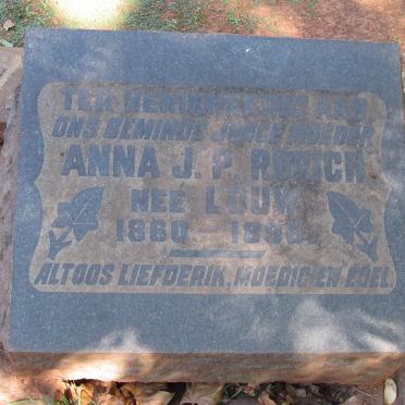 RORICH Anna J.P. nee LOUW 1860-1896