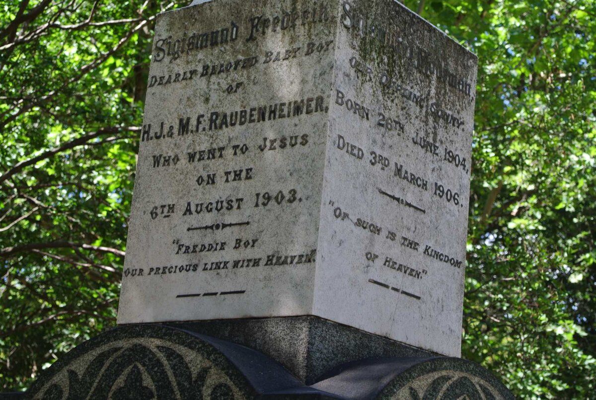 RAUBENHEIMER Sigismund Frederik -1903 :: RAUBENHEIMER Sigismund Modeman 1904-1906