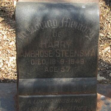 STEENSMA Harry Ambrose -1949