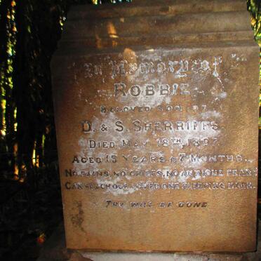 SHERRIFFS Robbie -1897