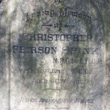 SPINK Christopher Peirson -1905