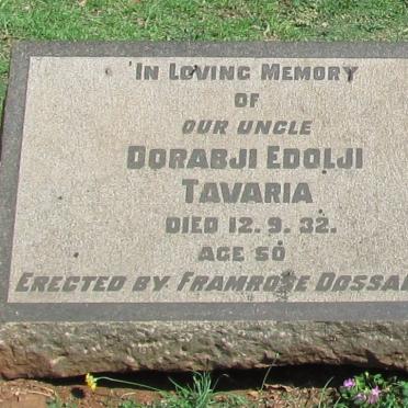 TAVARIA Dorabji Edolji -1932