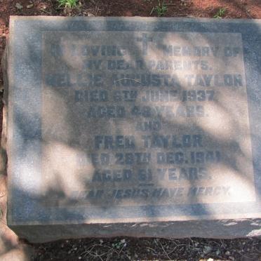TAYLOR Fred -1941 &amp; Nellie Augusta -1937
