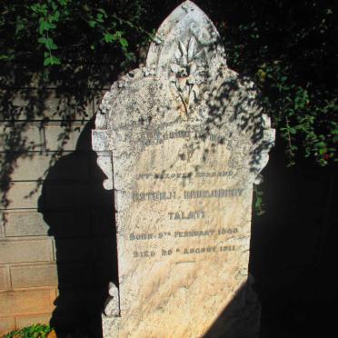 TALATI Estonji Dhunjibhoy 1848-1911