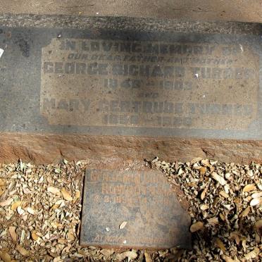 TURNER George Richard 1849-1903 &amp; Mary Gertruide 1856-1926