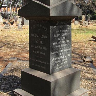 TAYLOR Percival Edwin -1953 :: TAYLOR Harry Ernest -1920 :: TAYLOR John George -1932