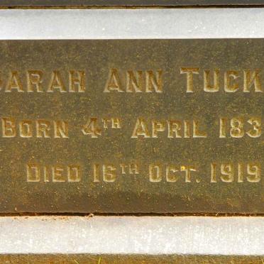 TUCKER Sarah Ann 1834-1919