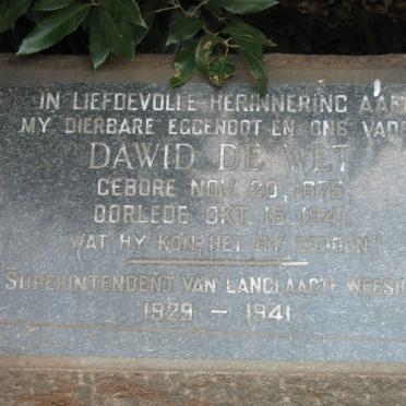 WET Dawid, de 1875-1941