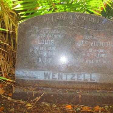 WENTZELL Louis 1880-1961 & Lily Victoria 1981-1969