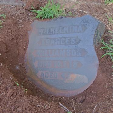 WILLIAMSON Wilhelmina Frances -1919