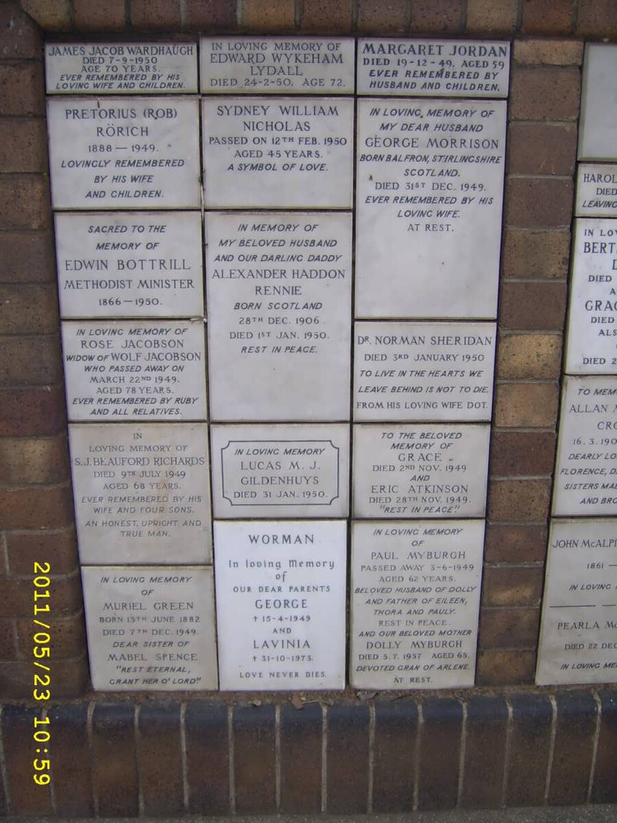 025 Memorial wall
