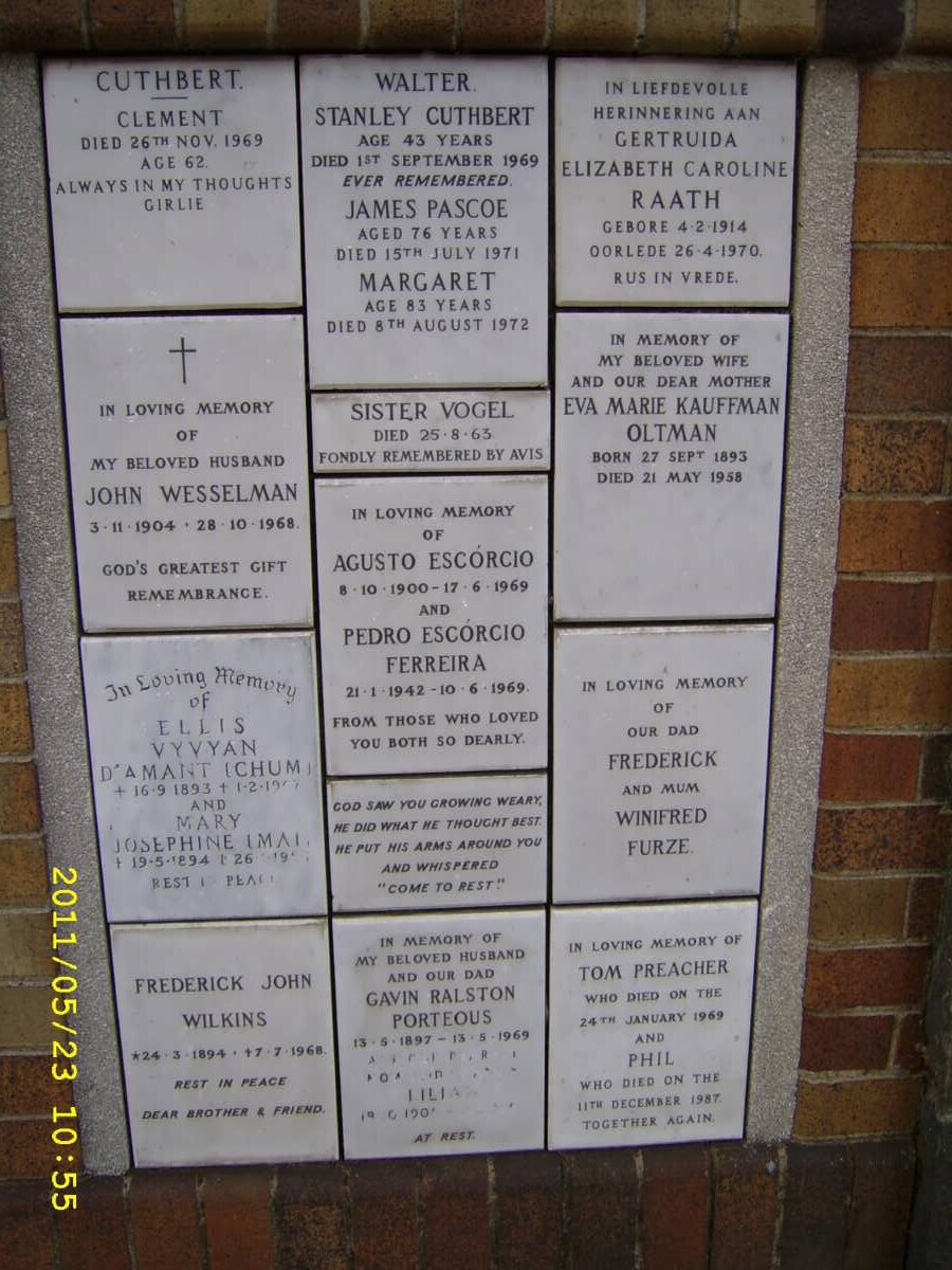 015 Memorial wall