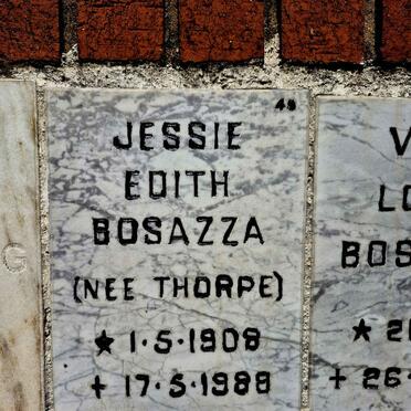 BOSAZZA Jessie Edith nee THORPE 1908-1988
