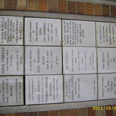 016 Memorial wall