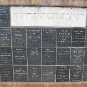 116 Memorial wall 