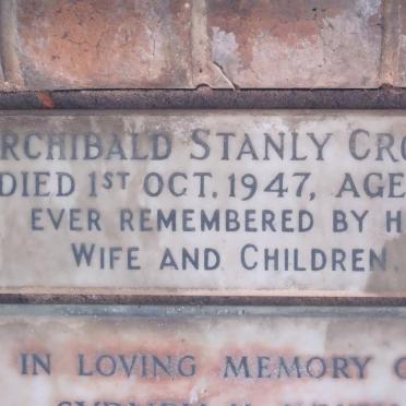 CROUCH Archibald Stanly -1947