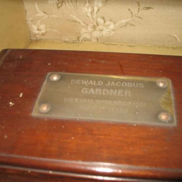 GARDNER Dewald Jacobus -1951