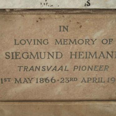 HEIMANN Siegmund 1866-1949