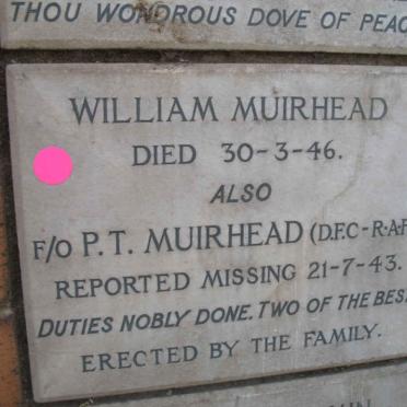 MUIRHEAD William -1946 :: MUIRHEAD P.T. -1943