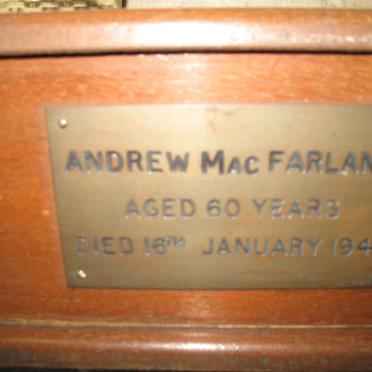 MacFARLANE Andrew -1946