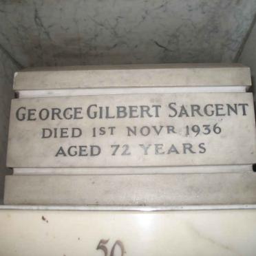 SARGENT George Gilbert -1936
