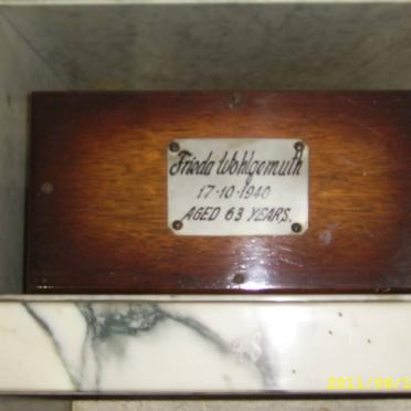 WOHLGEMUTH Frieda -1940